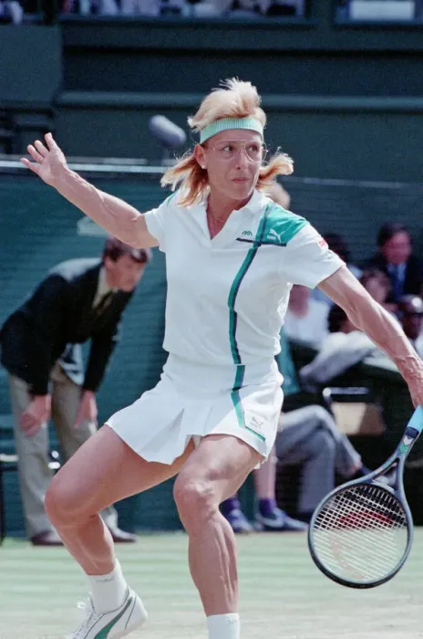 Framed Print : Martina Navratilova during her Ladies Singles Final against Steffi Graf in 1988 Framed Print : Martina Navratilova during her Ladies Singles Final against Steffi Graf in 1988