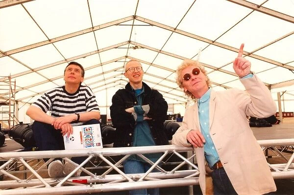 Marty Craggs, Ray Laidlaw and Billy Mitchell of Lindisfarne prepare for welcome concert
