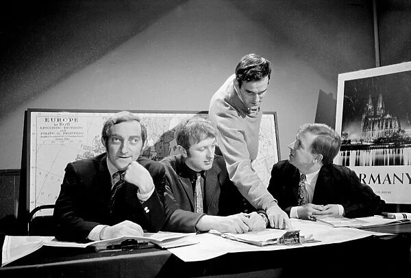 Marty Feldman, Graham Chapman, John Cleese and Tim Brook-Taylor pictured during
