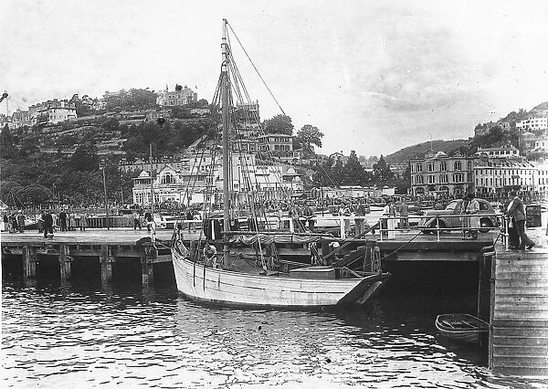 The Mary Ann Q ship in Torquay. September 1949