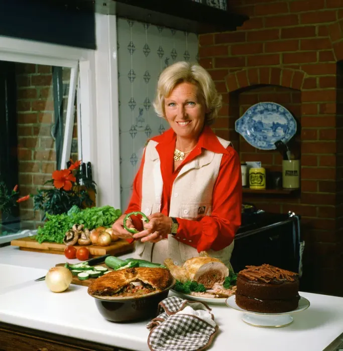 Framed Print : Mary Berry, British food writer and television presenter. October 1982