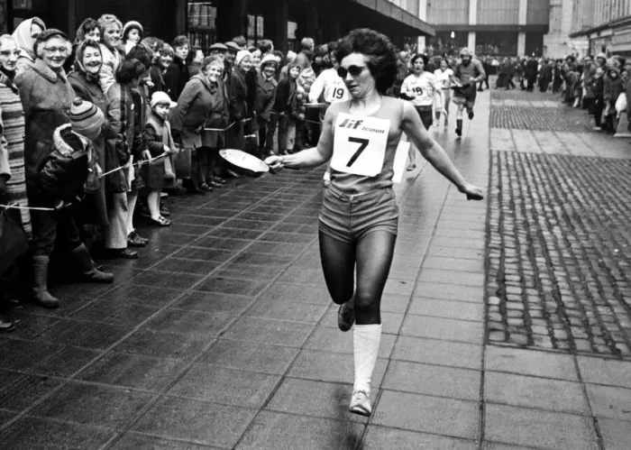 Framed Print : Mary McCallum from Ryton, Gateshead, stormed to victory in the regional heat of the Jif Framed Print : Mary McCallum from Ryton, Gateshead, stormed to victory in the regional heat of the Jif