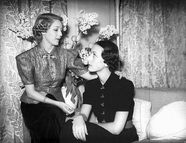 Mary Pickford actress (on left. )