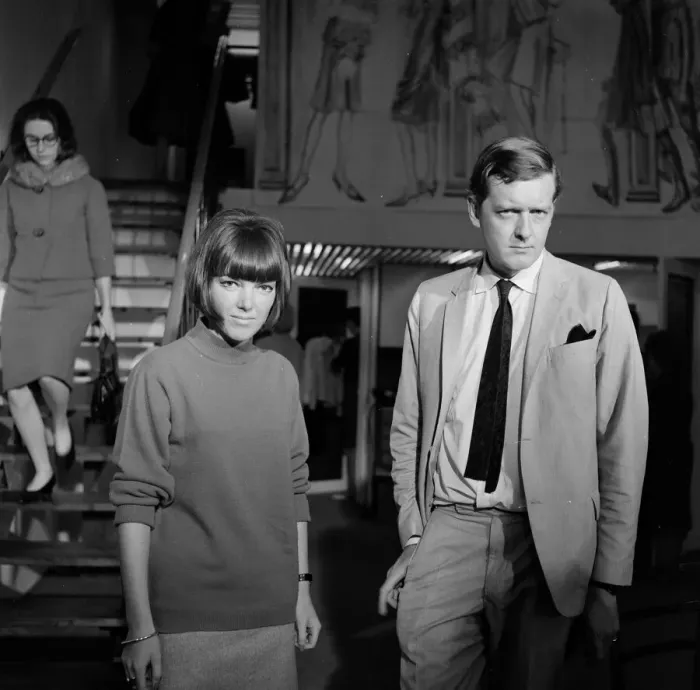 Framed Print : Mary Quant, fashion designer and expert, pictured with her husband Alexander Framed Print : Mary Quant, fashion designer and expert, pictured with her husband Alexander