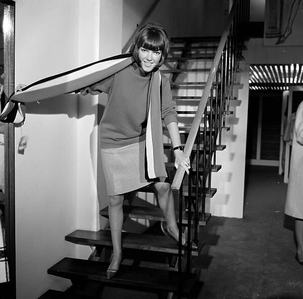 Mary Quant, fashion designer and expert, pictured in her Knightsbridge Shop