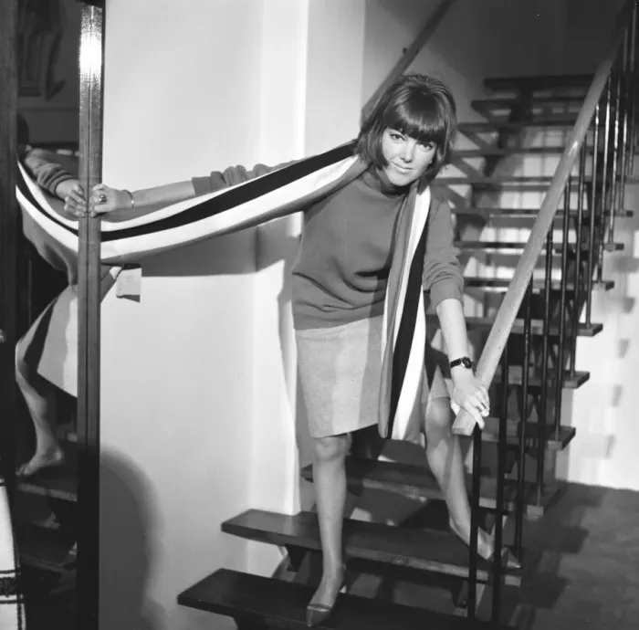 Framed Print : Mary Quant, fashion designer and expert, pictured in her Knightsbridge Shop