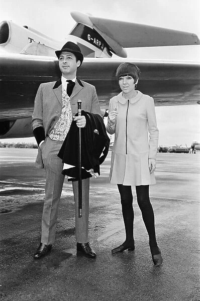Mary Quant with Warren Gold who owns Lord John of Carnaby Street