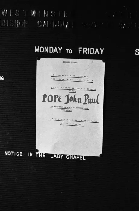Framed Print : Mass is said at Westminster Cathedral for Pope John Paul II who was shot this afternoon Framed Print : Mass is said at Westminster Cathedral for Pope John Paul II who was shot this afternoon