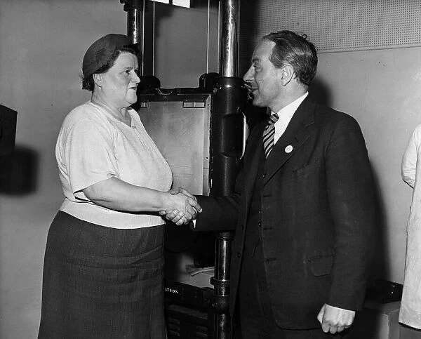The mass X-ray campaign for tuberculosis, Liverpool. Pictured, Mrs Bessie Braddock