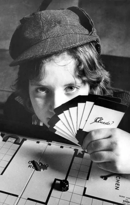 Framed Print : Master sleuth Martha Kessler, 12, from Gilesgate, Durham who is practising for theCluedo Framed Print : Master sleuth Martha Kessler, 12, from Gilesgate, Durham who is practising for theCluedo