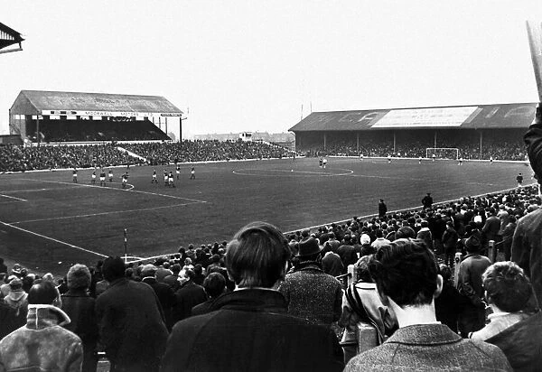Match day at Ninian Park, home ground of Cardiff City football club
