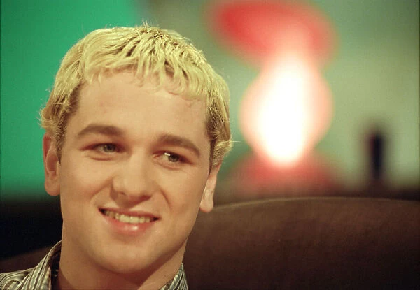 Matthew Rhys - Aged 24. Pictured in 1999, being interviewed on a Welsh Television