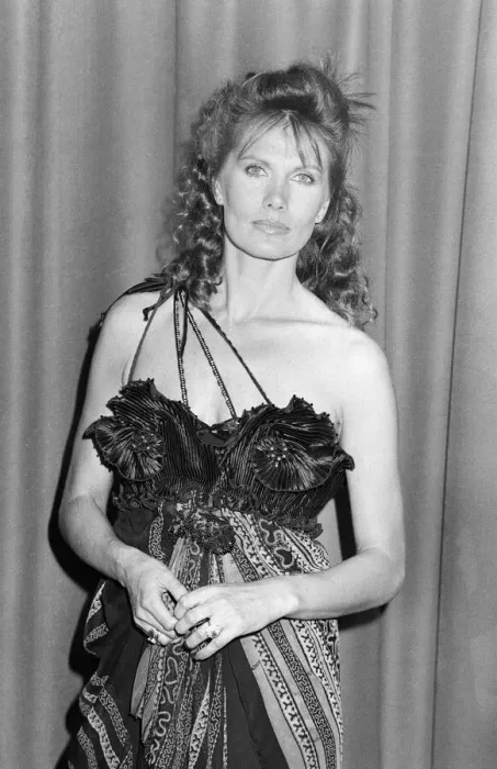 Framed Print : Maud Adams, Swedish actress, attends James Bond Octopussy Royal Film Premiere