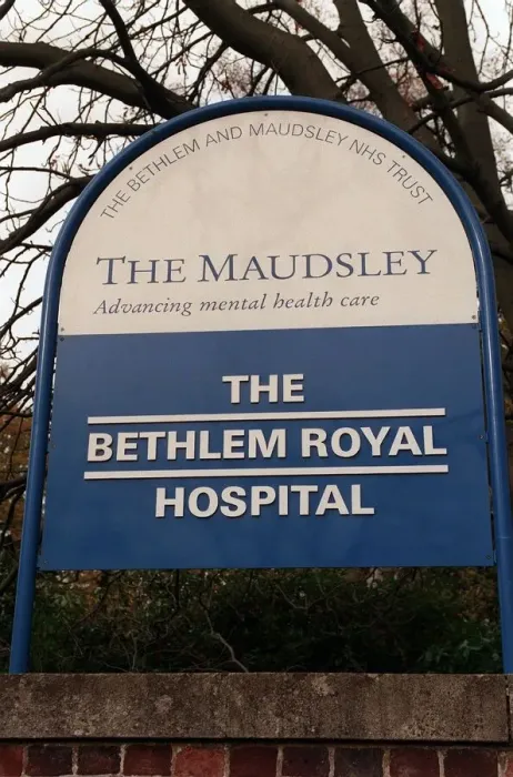 Framed Print : The Maudsley Hospital in South London, November 1998. The Bethlem Royal Hospital