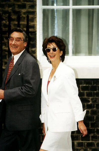 Maureen Lipman Actress with husband Jack Rosenthal Writer arrive at Tony Blairs Party