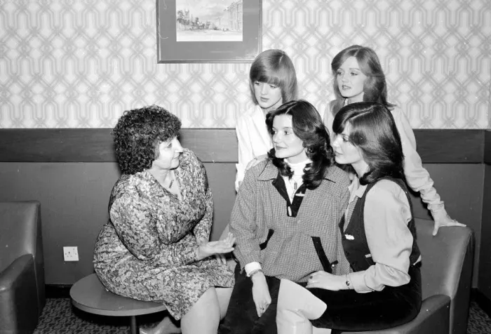 Framed Print : Maureen Nolan mother of the Nolan sisters seen here in the girls dressing room during