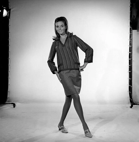 Maureen Walker seen here modelling Cardigan. 1960