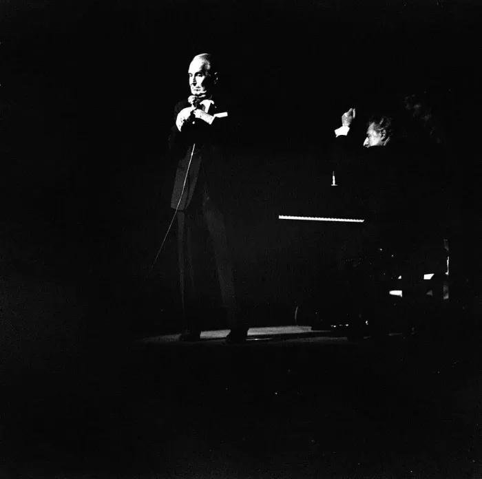 Framed Print : Maurice Chevalier Actor - Feb 1968 on stage at The Manchester Odeon Framed Print : Maurice Chevalier Actor - Feb 1968 on stage at The Manchester Odeon