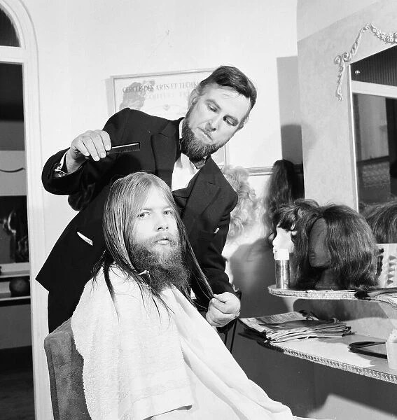 Maurices Hairdressing Salon, Middlesbrough, Circa 1972. Our Picture Shows