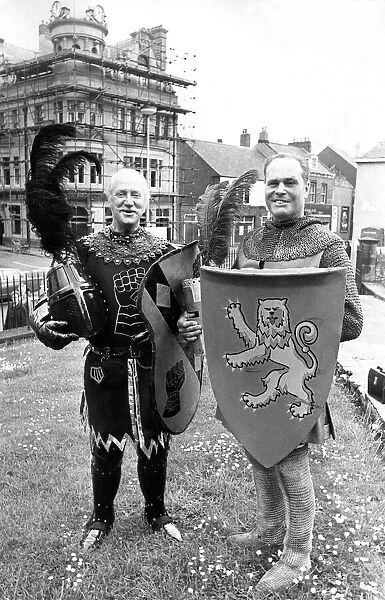 Max Diamond and Frank Hayden of the British Jousting Society in Sunderland for