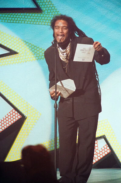 Maxi Priest at the Brit Awards, held at Hammersmith Odeon. 12th February 1992