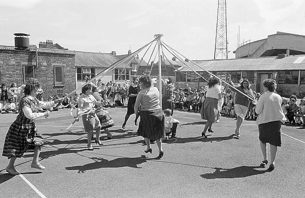 Maypole Dancing, Teesside, Circa May 1986