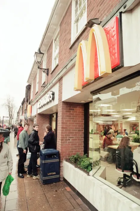 Framed Print : McDonald s, High Street, Solihull, 7th January 1999 Framed Print : McDonald s, High Street, Solihull, 7th January 1999