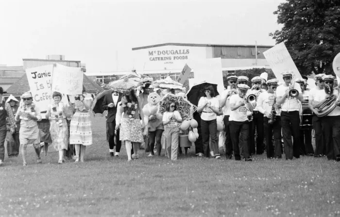 Framed Print : McDougalls Catering Foods, Mardi Gras, Reading, August 1980 Framed Print : McDougalls Catering Foods, Mardi Gras, Reading, August 1980