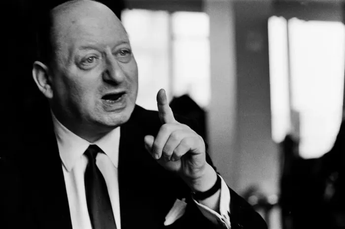 Framed Print : Media Mogul Lord Lew Grade poses for the camera. 24th January 1967