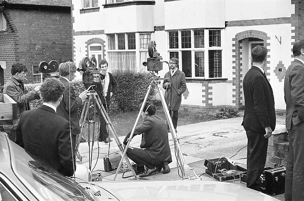 Media presence outside Thorns family home, 2nd October 1968