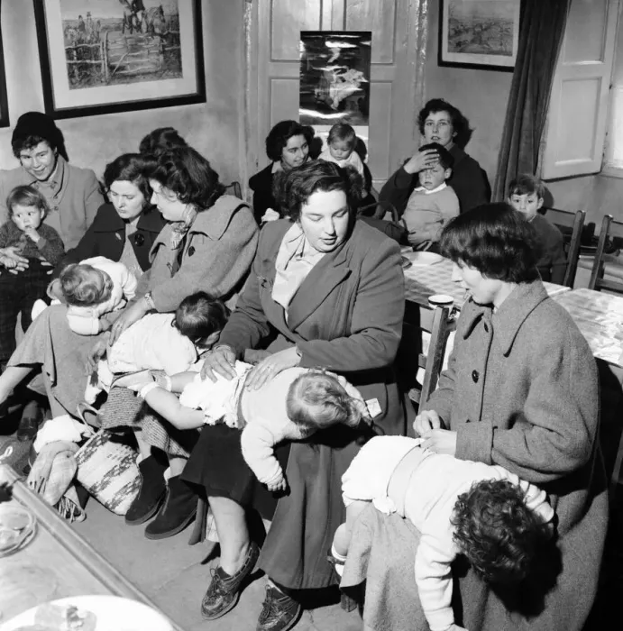 Framed Print : Medical: Baby: Clinic: Once every week the Falklands Arm pub near Stratford stops serving