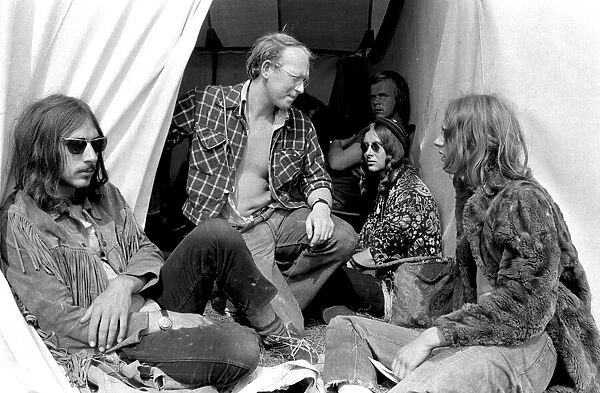 Medical tent at The Isle of Wight Pop Festival. 30th August 1970