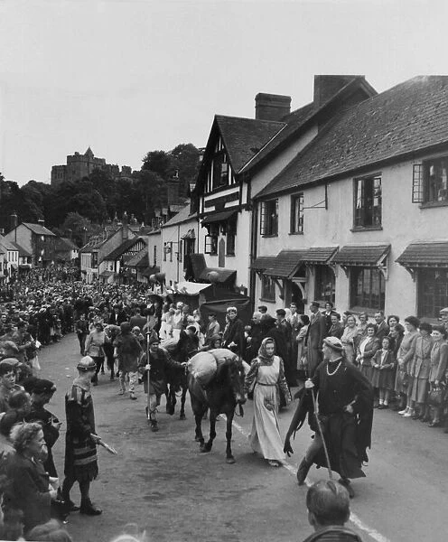 Medieval Fair at Dunster, Somerset. 14  /  6  /  1951 Photographer Lewis