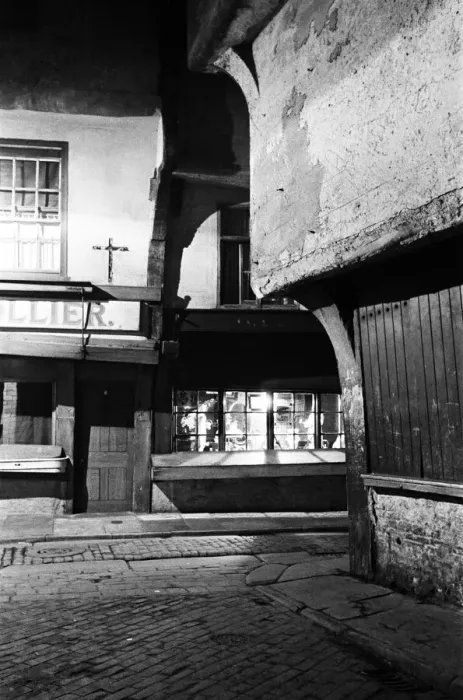 Framed Print : The Medieval street called the Shambles, in York, North Yorkshire. January 1939