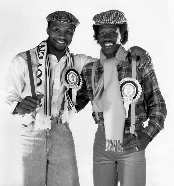 Meet the Two Degrees, otherwise known as (LEFT) Cyrille Regis and (RIGHT