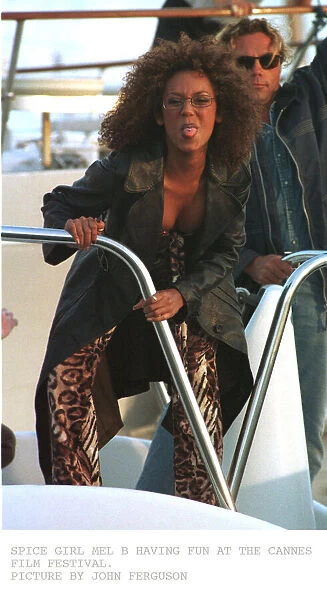 Mel B scary spice of pop group Spice Girls at Cannes Film Festival May 1997