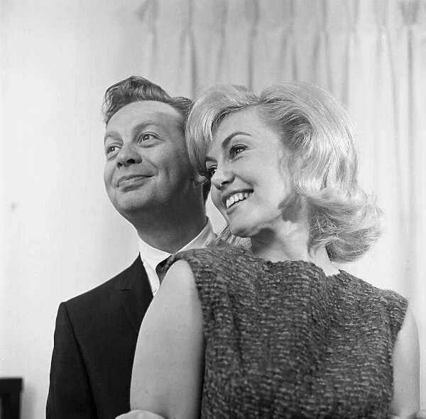 Mel Torme photographed with Janette Scott. 31st August 1965