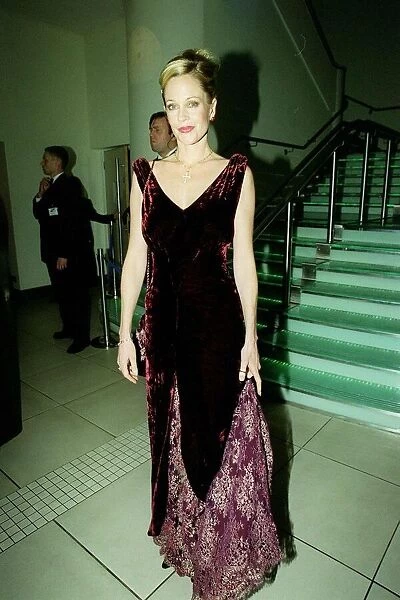 Melanie Griffiths actress December 1998, at the Odeon Leicester Square in London for