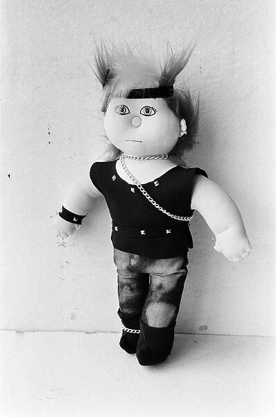 A member of the Cabbage Patch dolls, the 'Punker Baby Gang'. 25th July 1984