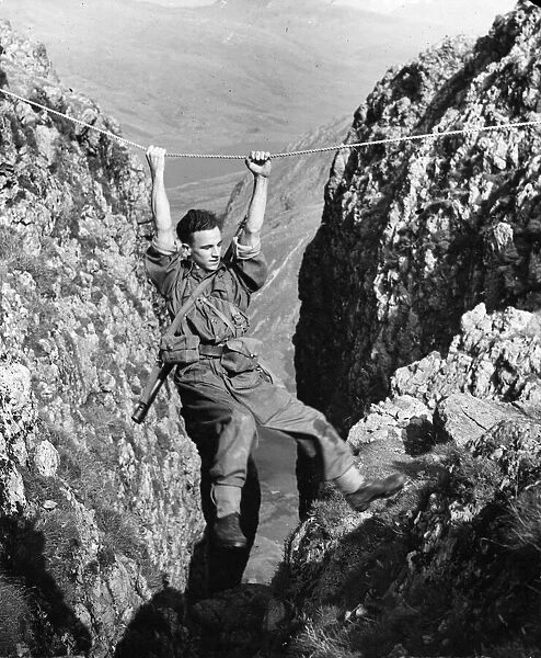 A member of the Home Guard, training to keep guard of the West mountains during world War