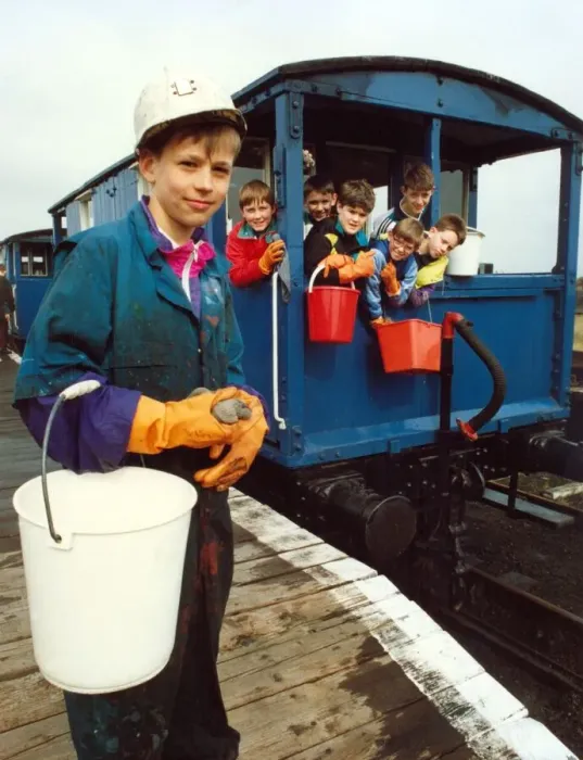 Framed Print : Members of the 3rd Washington (Donwell) Scouts were at Bowes Railway Museum on 27th March Framed Print : Members of the 3rd Washington (Donwell) Scouts were at Bowes Railway Museum on 27th March