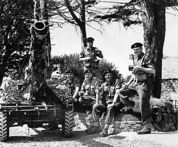 Five members of the anti tank section of the Kings Regiment