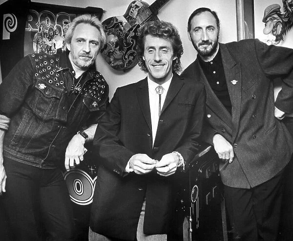 Members of British rock group The Who left to right: John Entwistle
