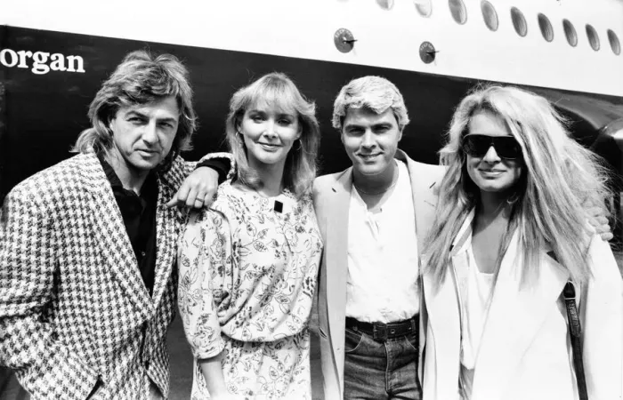 Framed Print : Members of Bucks Fizz - Bobby Gee, Cheryl Baker, Mike Nolan Framed Print : Members of Bucks Fizz - Bobby Gee, Cheryl Baker, Mike Nolan