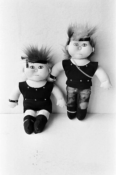 Two members of the Cabbage Patch dolls, the 'Punker Baby Gang'. 25th July 1984