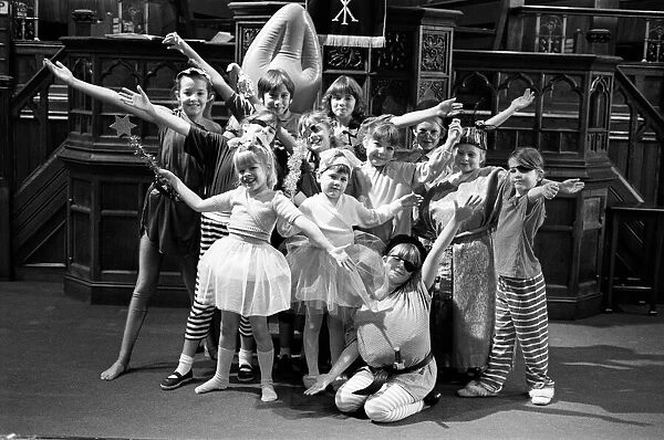 Members of the childrens drama group at Honley Trinity Church pictured during a
