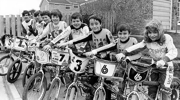 Members of the Cleveland BMX Club who have qualified for the European BMX Championships