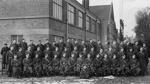 Members of a company of the Reading Home Guard during the Second World War