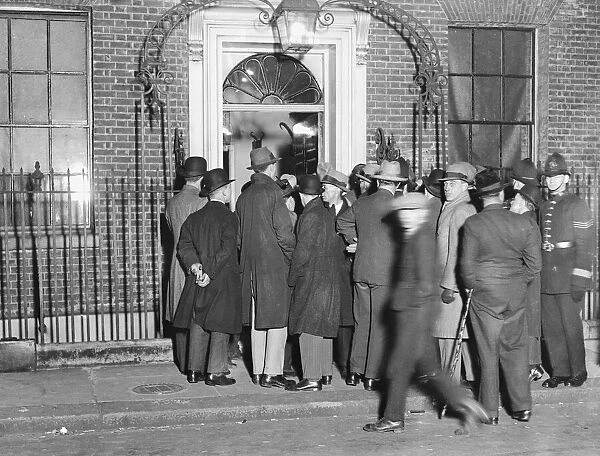 Members of the General Council of the Trades Union Congress seen here leaving 10 Downing