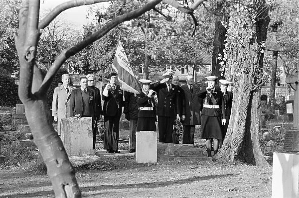 Members of the Grangetown branch of the Royal ritich Legion, at Easton Cemetery
